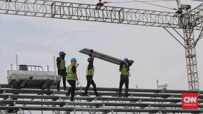 Panitia Penyelenggara Formula E Jakarta mengungkapkan target perbaikan atap tribun penonton yang ambruk akan rampung pada 2 Juni 2022.