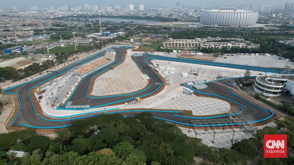 FOTO: Penampakan Terkini Sirkuit Formula E Ancol