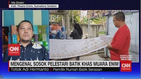 VIDEO: Mengenal Sosok Pelestari Batik Khas Muara Enim