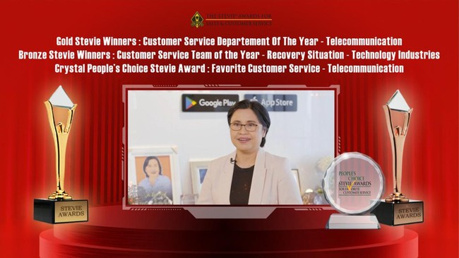 Indihome dari TelkomGroup meraih tiga penghargaan prestisius di bidang customer service dalam ajang internasional The Stevie Award 2022 pada April lalu.