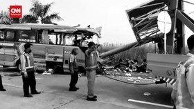 VIDEO: Kondisi Bus Maut Yang Tewaskan Belasan Orang Di Tol Sumo