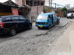 Perbaikan Lanjutan Jl Pabuaran Bogor Belum Dimulai, Pelaksanaan Ditunggu
