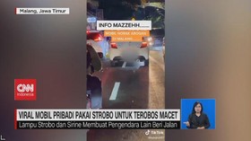VIDEO: Pengendara Ugal-ugalan Pakai Sirine & Strobo Terobos Kemacetan