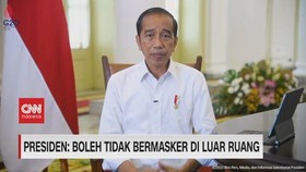 VIDEO: Presiden: Boleh Tidak Bermasker di Luar Ruang