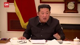 VIDEO: Kim Jong-un Sentil Pejabat Lalai Cegah 'Ledakan' Covid Korut