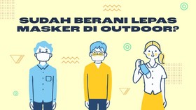 INFOGRAFIS: 45% Responden CNN Indonesia Terlanjur Nyaman Pakai Masker