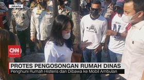 VIDEO: Protes Pengosongan Rumah Dinas Dirjen Perhubungan Laut