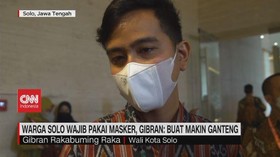 VIDEO: Warga Solo Wajib Pakai Masker, Gibran: Buat Makin Ganteng
