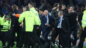 Viral Vieira Tendang Fans Everton Usai Palace Kalah