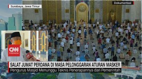 VIDEO: Salat Jumat Perdana di Masa Pelonggaran Aturan Masker