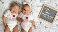 7 Potret Kimi dan Kana, Anak Kembar Zivanna Letisha yang Menggemaskan Bun