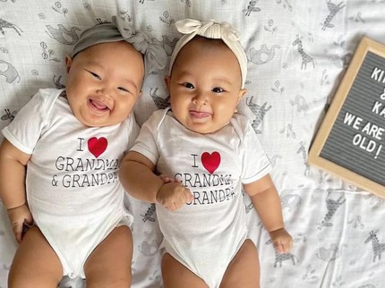 7 Potret Kimi dan Kana, Anak Kembar Zivanna Letisha yang Menggemaskan Bun