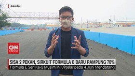 VIDEO: Sisa 2 Pekan, Sirkuit Formula E Baru Rampung 70%