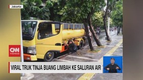 VIDEO: Viral Truk Tinja Buang Limbah ke Saluran Air