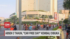 VIDEO: Absen 2 Tahun, Car Free Day Kembali Dibuka
