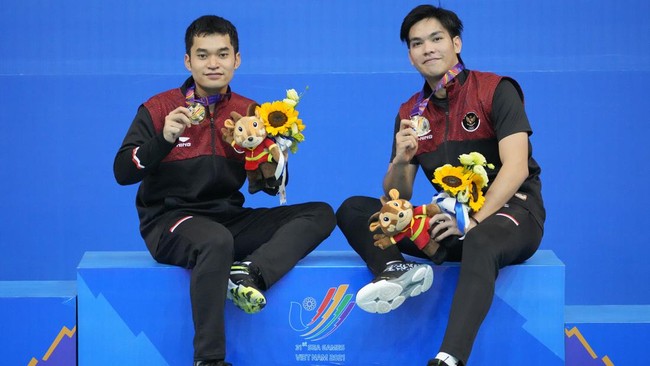 FOTO: Dua Emas Persembahan Badminton Indonesia di SEA Games