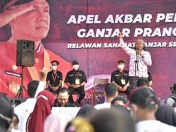 Sahabat Ganjar di Sumsel Gelar Long March & Apel Akbar