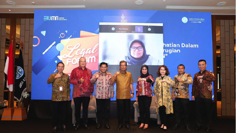 PT Jasa Raharja menyelenggarakan kegiatan Legal Forum dengan topik'Prinsip Kehati-hatian dalam Pencegahan Kerugian Negara di BUMN