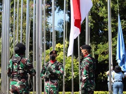 GPDRR 2022, Bendera Merah Putih-PBB Berkibar di Bali