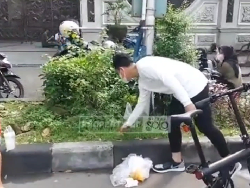 Gibran Pungut Sampah Saat CFD Viral di Medsos Hingga Tuai Ragam Komentar