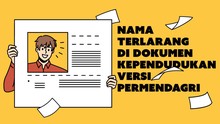 INFOGRAFIS: Nama Terlarang di Dokumen Kependudukan RI