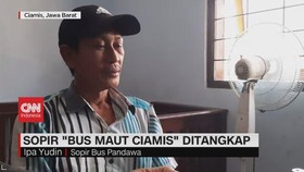 VIDEO: Sopir Bus Maut Ciamis Ditangkap