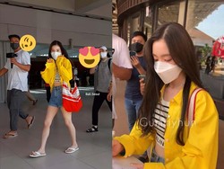 Irene Red Velvet di Bali, Fashion Airport Casual dengan Sandal Jepit