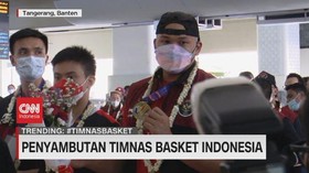 VIDEO: Penyambutan Timnas Basket Indonesia
