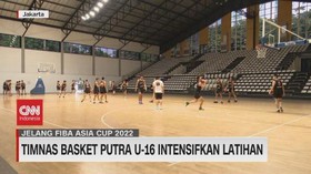VIDEO: Latihan Timnas Basket U-16 Jelang Kejuaraan FIBA Asia