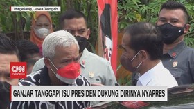 VIDEO: Ganjar Tanggapi Isu Presiden Dukung Dirinya Nyapres