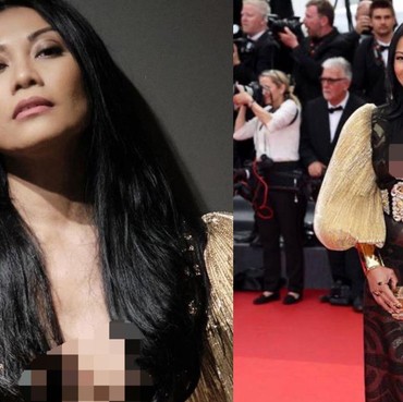 7 Potret Busana Anggun C. Sasmi Hadiri 'Top Gun: Maverick' di Cannes 2022