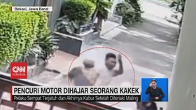 VIDEO: Pencuri Motor Dihajar Seorang Kakek