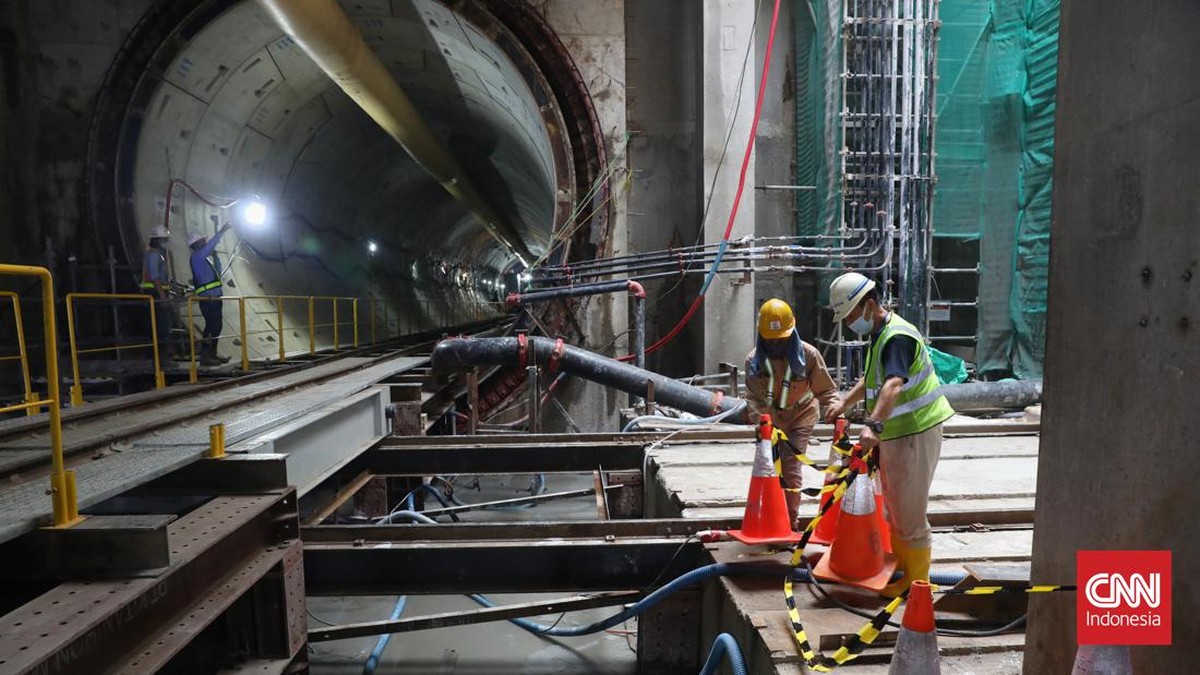 FOTO: Menengok Progres Proyek MRT Jakarta di Bundaran HI