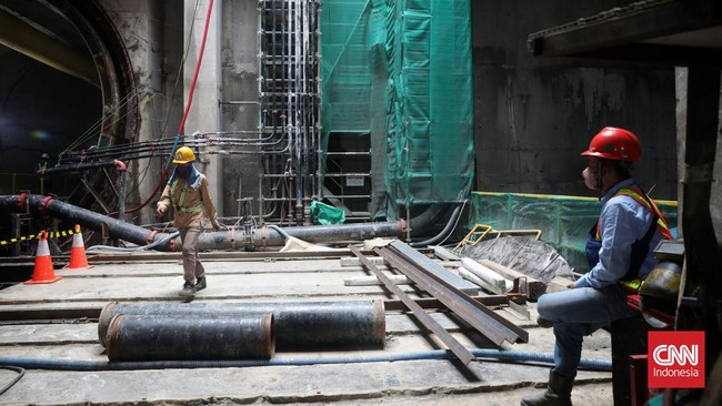 FOTO: Menengok Progres Proyek MRT Jakarta di Bundaran HI