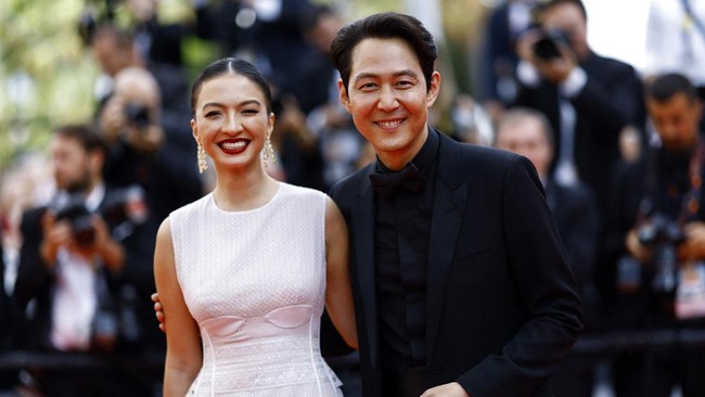 FOTO: Lenggak-lenggok Raline Shah di Red Carpet Cannes Film Festival