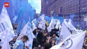 VIDEO: Lautan Biru Perayaan Man City Juara Liga Inggris