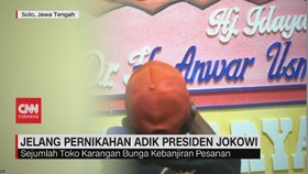VIDEO: Toko Karangan Bunga Ramai Jelang Perikahan Adik Presiden Jokowi