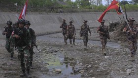FOTO: Kiprah Patroli Bersama Para Penjaga Perbatasan RI-Timor Leste