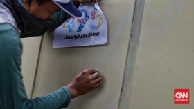 FOTO: Hajatan, 495 Mural Hiasi Tembok Jalan di Utara Jakarta