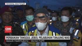VIDEO: Menteri PUPR Ikut Perbaiki Tanggul Laut Pelabuhan Semarang