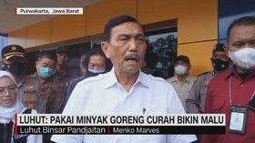 VIDEO: Luhut: Pakai Minyak Goreng Curah Bikin Malu