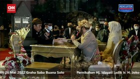 VIDEO: Momen Pernikahan Ketua MK dan Adik Jokowi