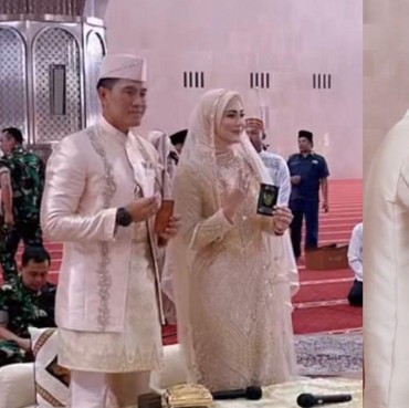 9 Momen Haru Pernikahan Juliana Moechtar & Perwira TNI