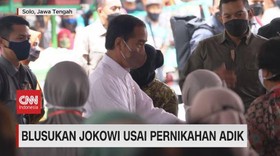 VIDEO: Blusukan Jokowi Usai Pernikahan Adik