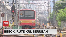 VIDEO: Besok, Rute KRL Berubah