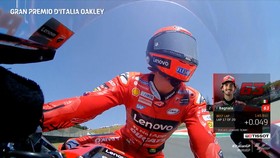 VIDEO: Detik-detik Bagnaia Keluar Lintasan di FP2 MotoGP Italia