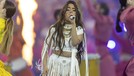 Camila Cabello PARIS, FRANCE - MAY 28: Camila Cabello performs in the pre-match show prior to the UEFA Champions League final match between Liverpool FC and Real Madrid at Stade de France on May 28, 2022 in Paris, France. (Photo by Catherine Ivill/Getty Images)