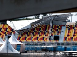 Panitia Targetkan Perbaikan Atap Tribun Formula E Selesai 2 Juni