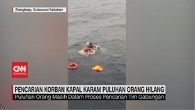 VIDEO: Pencarian Korban Kapal Karam Di Selat Makassar