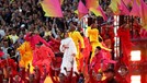 Camila Cabello PARIS, FRANCE - MAY 28: Camila Cabello performs in the pre-match show prior to the UEFA Champions League final match between Liverpool FC and Real Madrid at Stade de France on May 28, 2022 in Paris, France. (Photo by Catherine Ivill/Getty Images)
